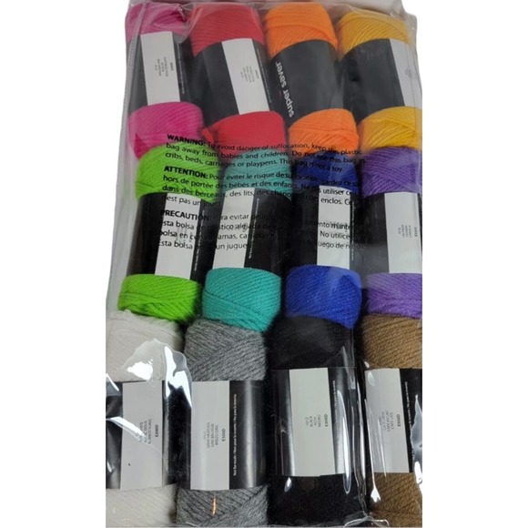 Spinrite Coats & Clark Red Heart Super Saver Super Yarn Craft Kit-12 Multi-Color - Picture 6 of 7